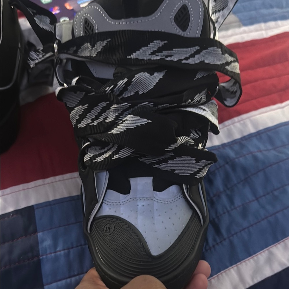 Lanvin Black and White Men's Sneakers
